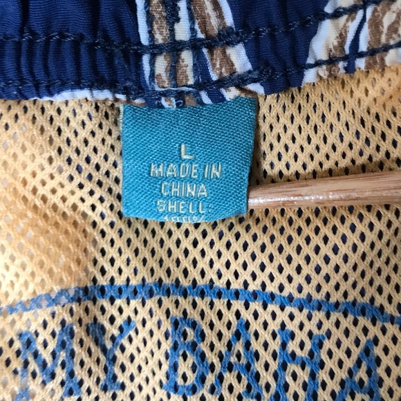 Tommy Bahama Men's Swim Trunks Blue Orange Floral Tropical Mesh Lined Beach - Picture 6 of 12